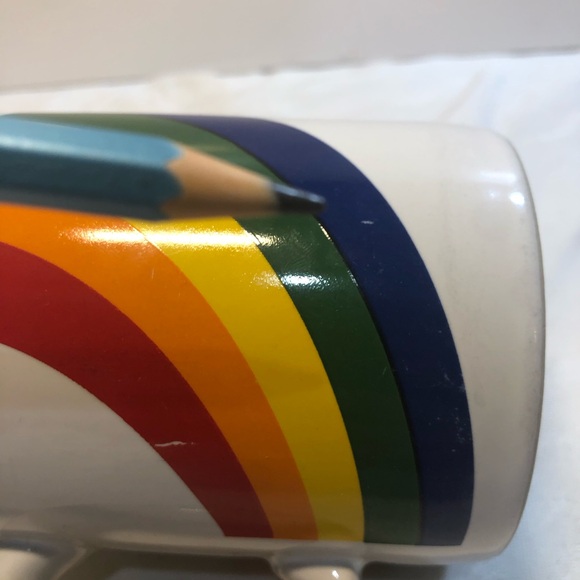 Vintage 1984 F.T.D.A. Rainbow Coffee Mug Made in Korea Pride LGBTQ - Picture 8 of 15